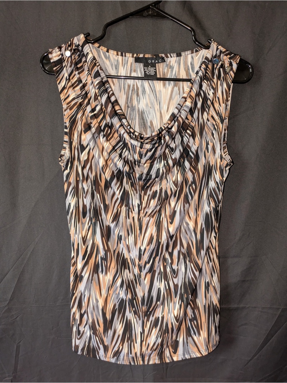 Grace Sleeveless Cowl Neck Top